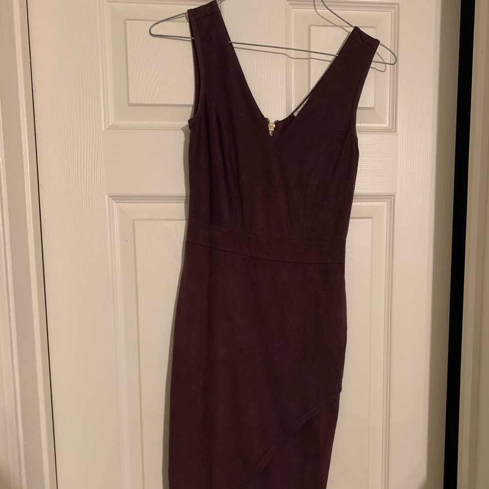 Maroon cocktail dress